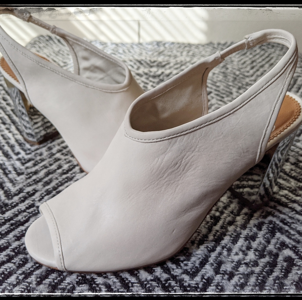 Reflective Heel Peep Toe👠